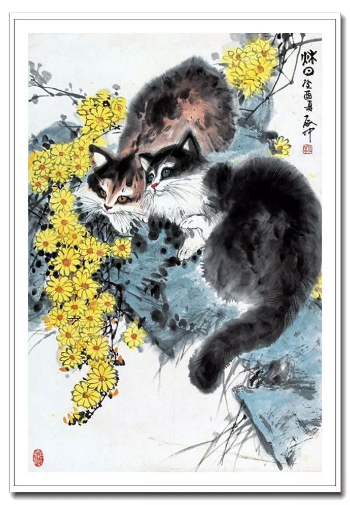粗犷苍拙--伍启中花鸟动物画