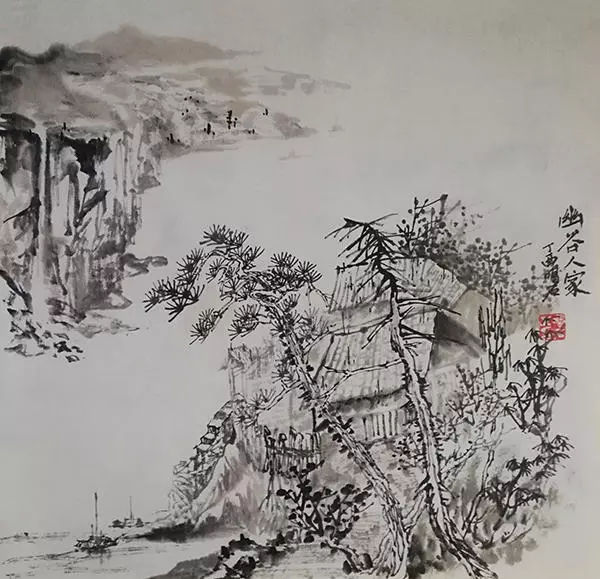 画家温叶强灵活细腻淡雅安静
