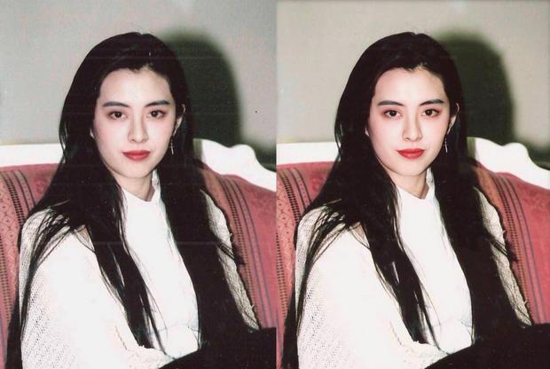 王祖贤旧照修复,照片中是她标志性的"黑长直".太美了