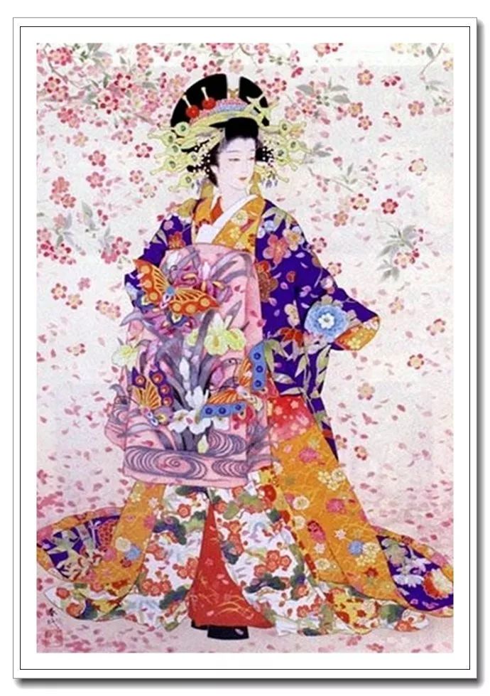 《美人绘》--森田春代日本仕女画 《美人绘》--日本画家森田春代日本仕女画作品赏析