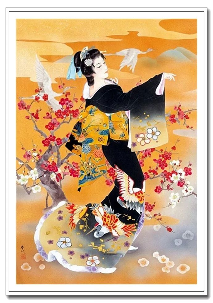 《美人绘》--森田春代日本仕女画 《美人绘》--日本画家森田春代日本仕女画作品赏析