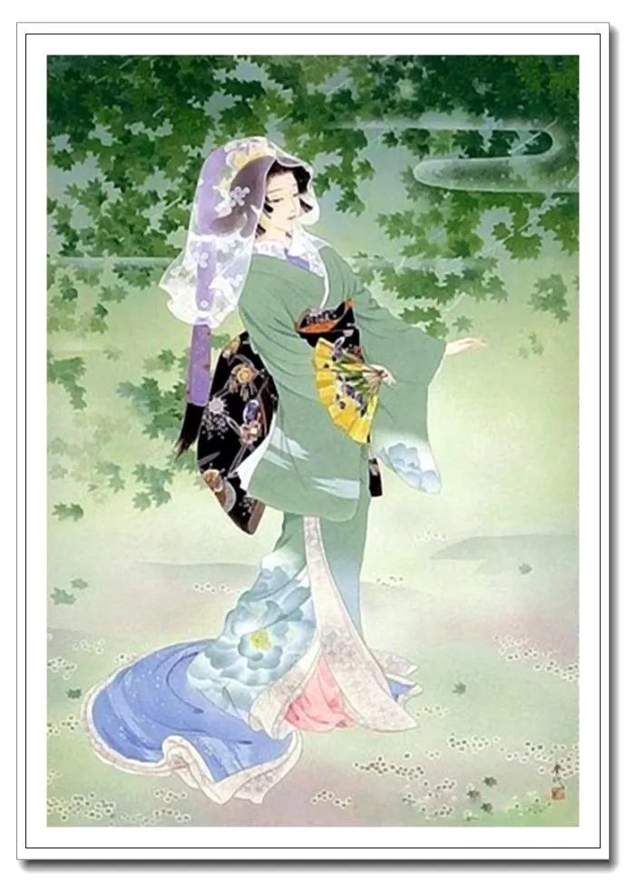 《美人绘》--森田春代日本仕女画 《美人绘》--日本画家森田春代日本仕女画作品赏析