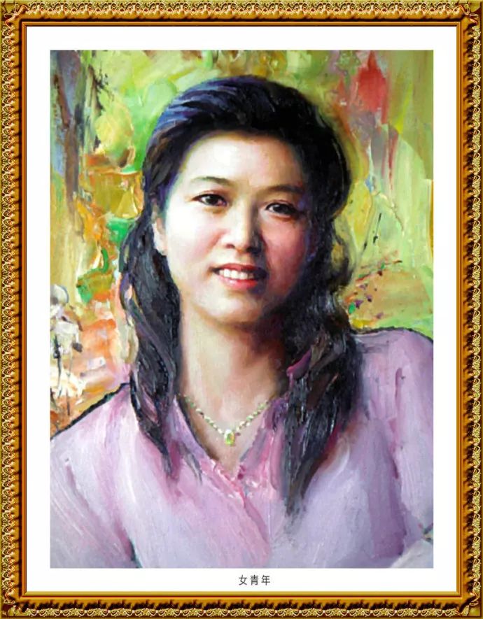 美的神韵--齐梦慧肖像油画