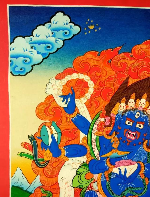 梵林文化-六臂玛哈嘎拉图解