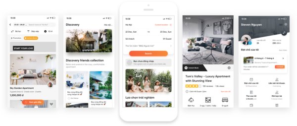 Luxstay应用软件屏幕 Luxstay应用软件屏幕
