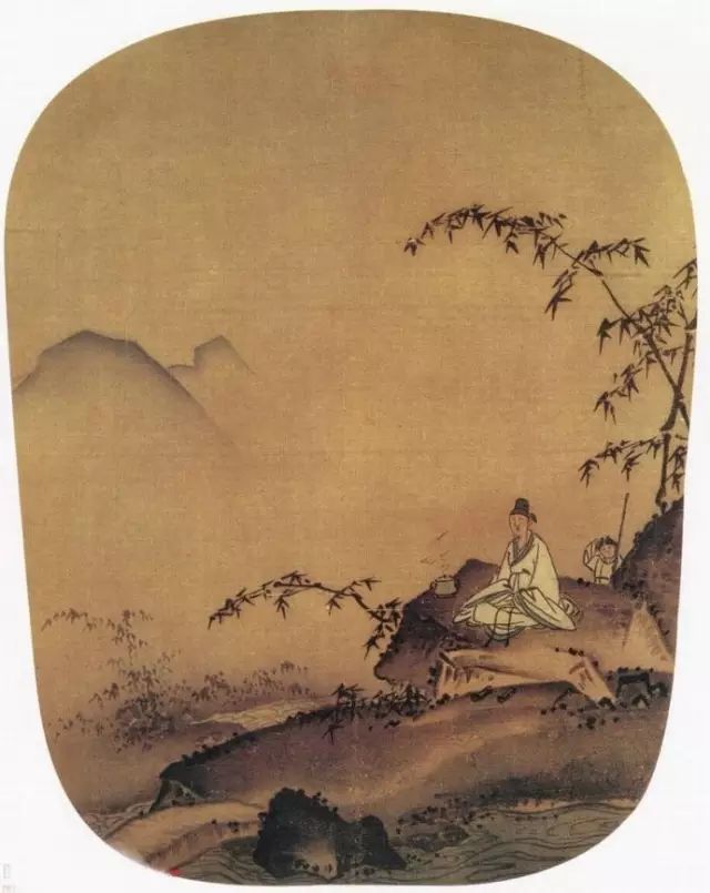 南宋马远《竹涧焚香图》