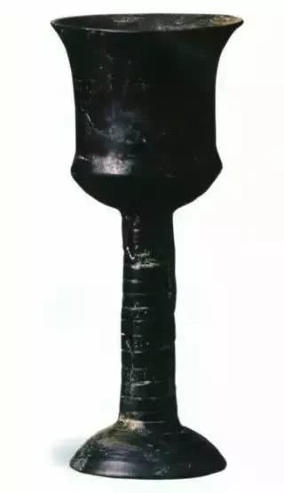 新石器时代大汶口文化黑陶高足杯,中国国家博物馆藏