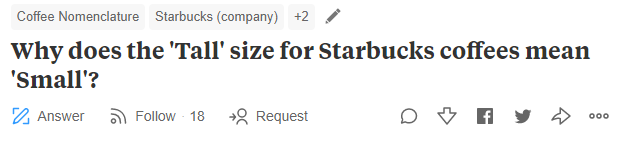星巴克的小杯到底是个什么杯?