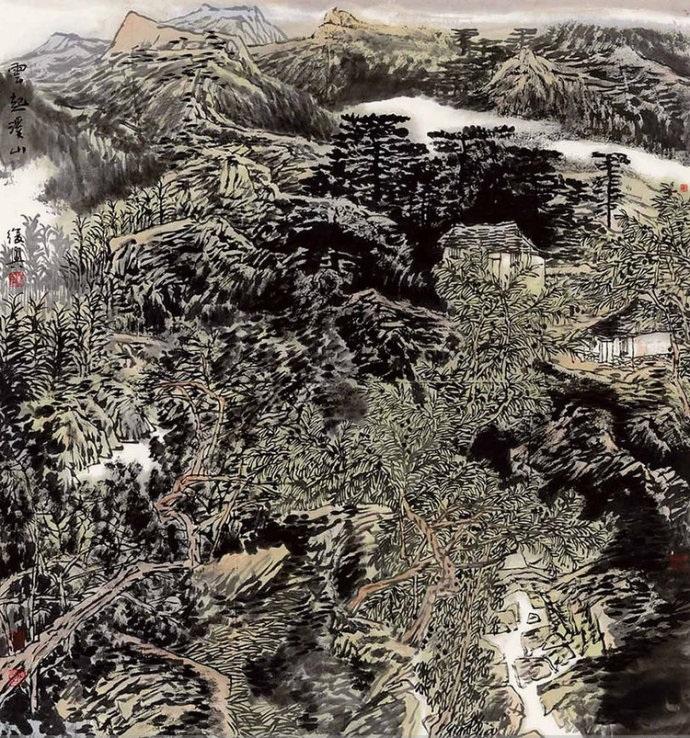 当代著名山水画家张复兴,山水国画作品欣赏