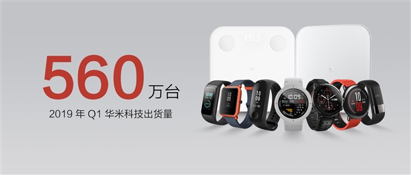 华米智能手表累计出货超450万台：中国第二、全球第五