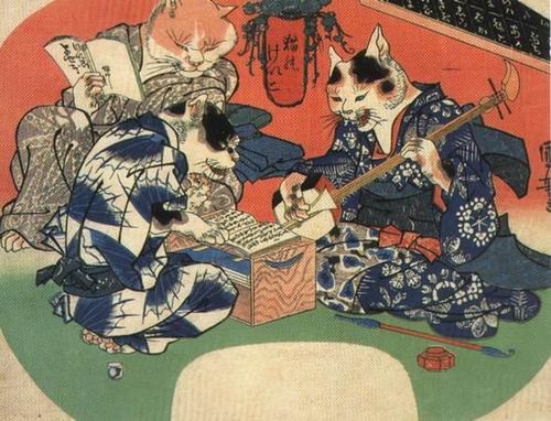 “浮世绘猫之世界”：大阪历博演绎妖猫、睡猫、招财猫