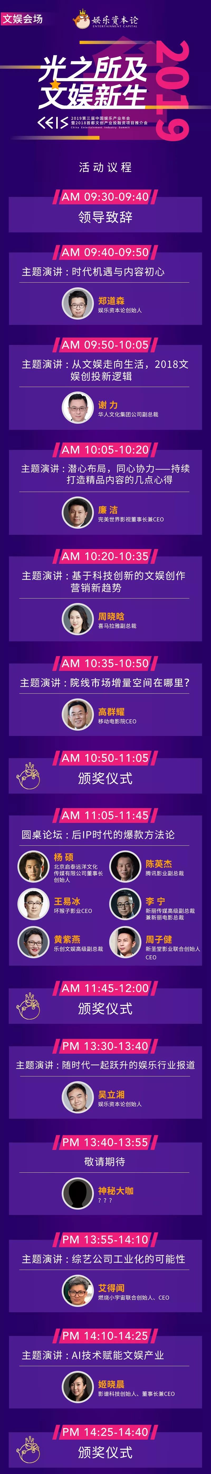 收下这份华丽丽的议程，从此我们一起走花路 | CEIS2019倒计时5天啦！