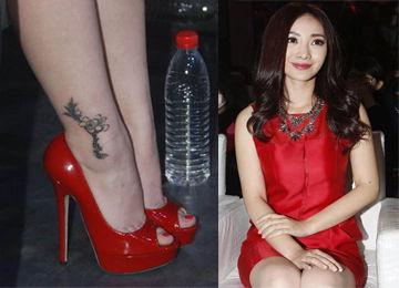 10大女明星纹身之最,Baby纹身最隐蔽,袁珊珊纹身最神秘