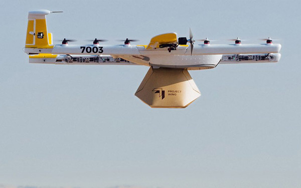 Wing开发静音无人机 避免用户噪音投诉