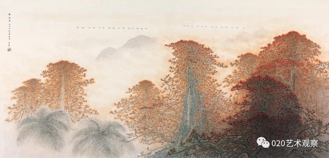 当代岭南画派山水画家陈金章教授的绘画生涯至今已走过了71年.