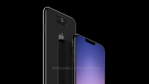 泄密大神曝2019年新iPhone渲染图 后置三摄刘海变小