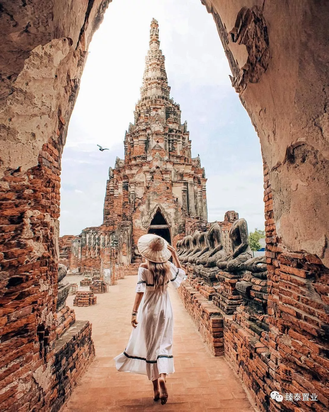 泰国大城府去古老的阿瑜陀耶ayutthaya穿越暹罗故都