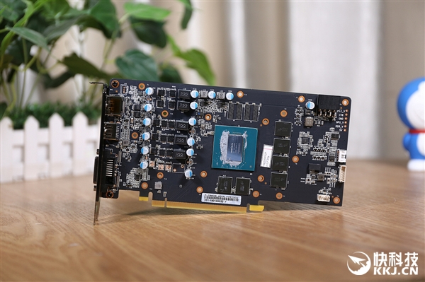 影驰GTX 1660 Ti大将显卡拆解图赏：蓝色风扇夺目