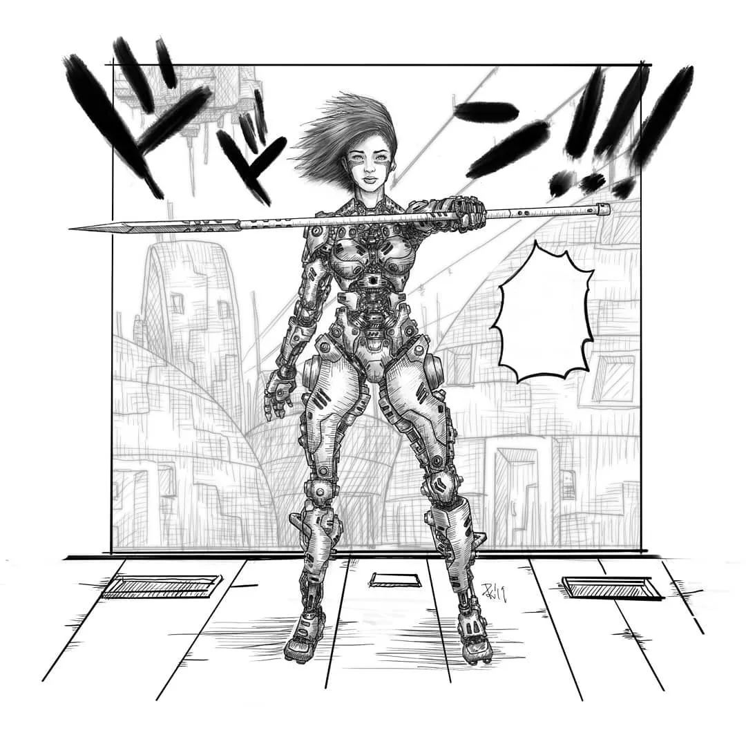 壁纸丨超齐全的阿丽塔漫画,快拿去做头像吧!