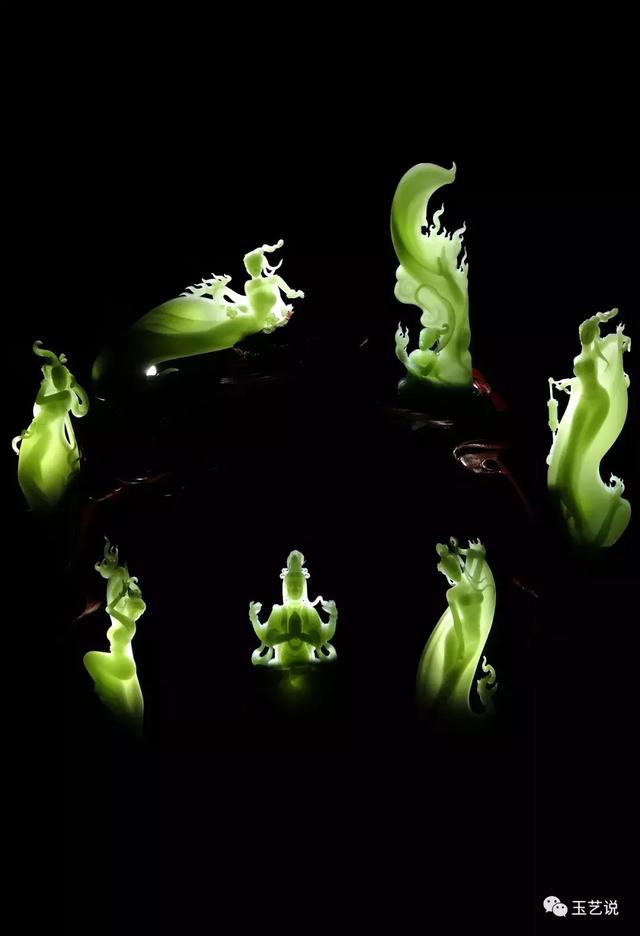 飞天神女,这才是和田玉中的女神们!