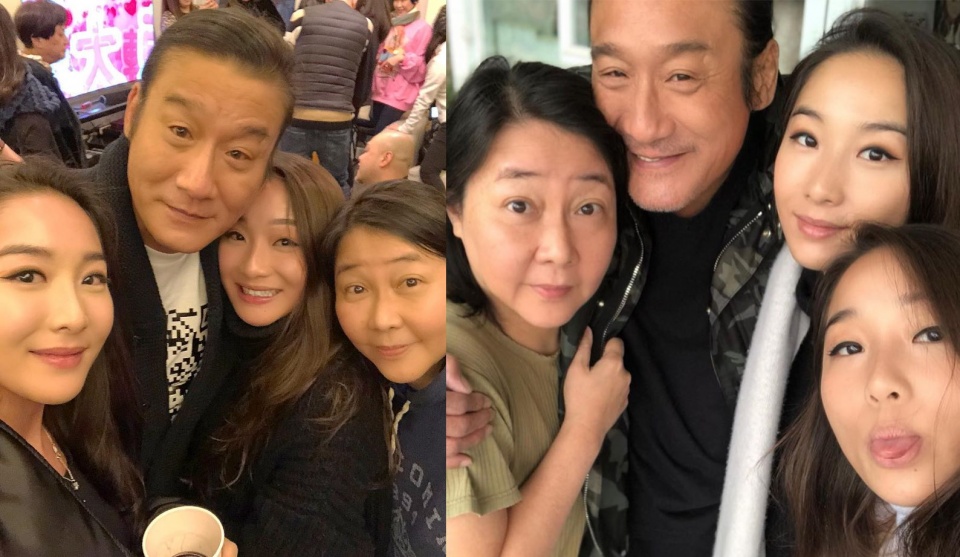 梁家辉爱女晒全家福好温馨，影帝搂妻女尽显好男人形象