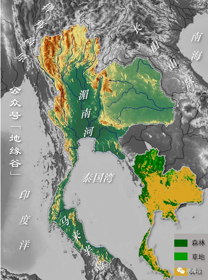 向南可以控制马六甲海峡, 泰国"分隔两洋,深嵌半岛"的地理优势,让其在