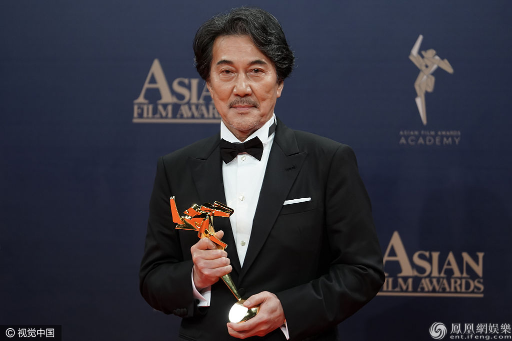 役所广司 、萨玛尔获亚洲电影大奖影帝后 黄景瑜贾樟柯获奖