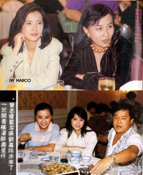 蓝洁瑛生前跟路人合照,眼睛弯弯笑容灿烂,衬得刘嘉玲脸好大好村