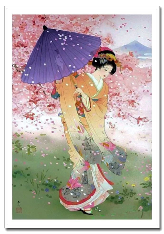 《美人绘》--森田春代日本仕女画 《美人绘》--日本画家森田春代日本仕女画作品赏析