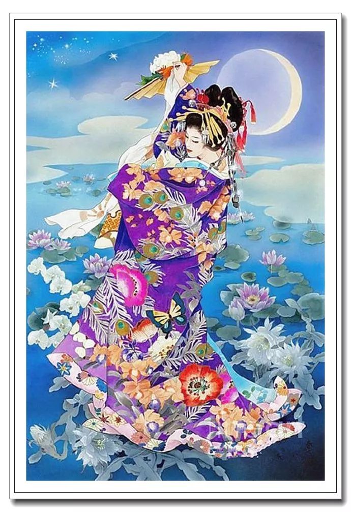 《美人绘》--森田春代日本仕女画 《美人绘》--日本画家森田春代日本仕女画作品赏析