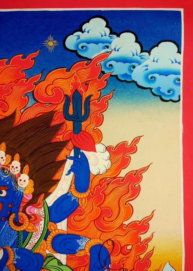 梵林文化-六臂玛哈嘎拉图解