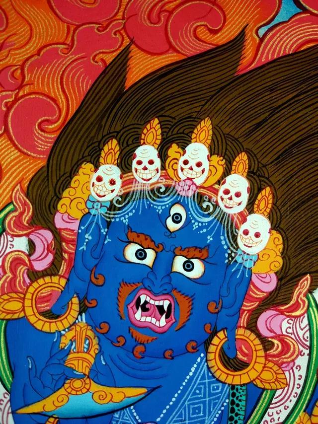 梵林文化-六臂玛哈嘎拉图解