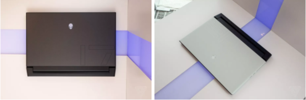 Alienware m17(左)和m15(图源The Verge) Alienware m17(左)和m15(图源The Verge)