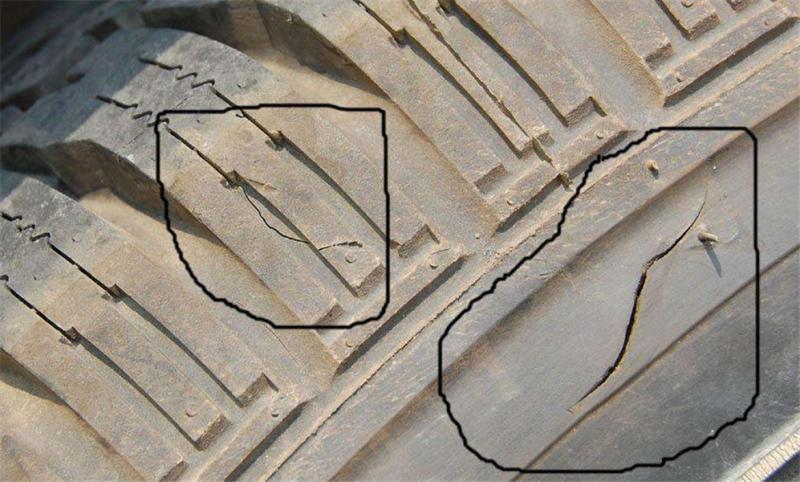 车辆轮胎用了2年多，就出现了裂纹，还能继续使用吗？