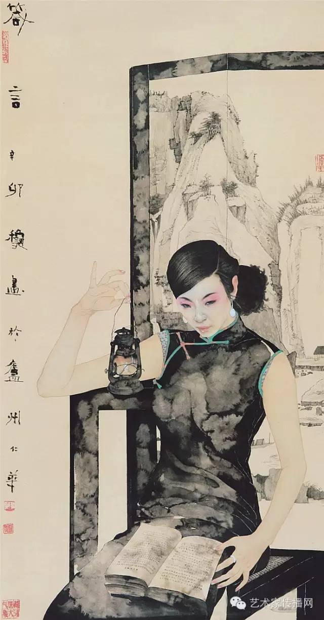 当今工笔画坛五大美女画家,你喜欢哪一个?