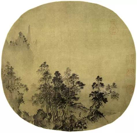 《烟岫林居图》 夏珪
