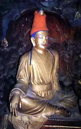 梵林文化-松赞干布鎏金铜像