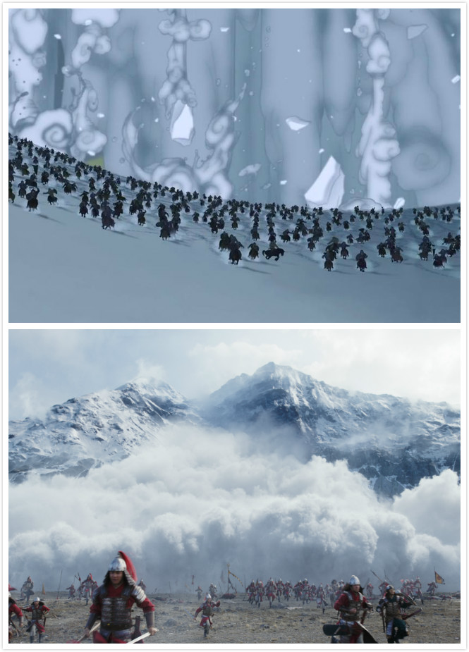 浓妆卷发加飞檐走壁,“花木兰”这次要走武侠片风格?