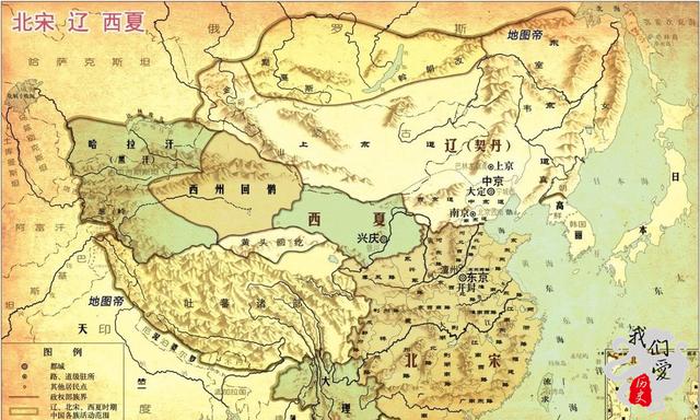 西夏为何能硬扛北宋百年?一幅奇怪地图揭开答案