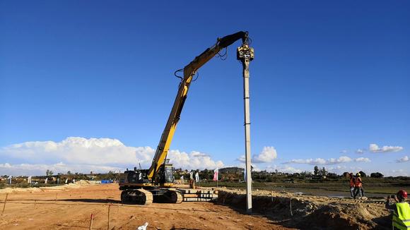 公路软基处理刚性桩沉桩施工