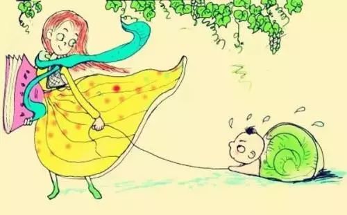 别让孩子成为一只流泪的蜗牛