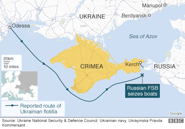 俄罗斯无视北约，将拘留24名乌克兰水手两个月