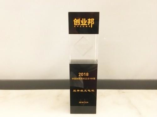 坚果激光电视入选创业邦创新成长百强