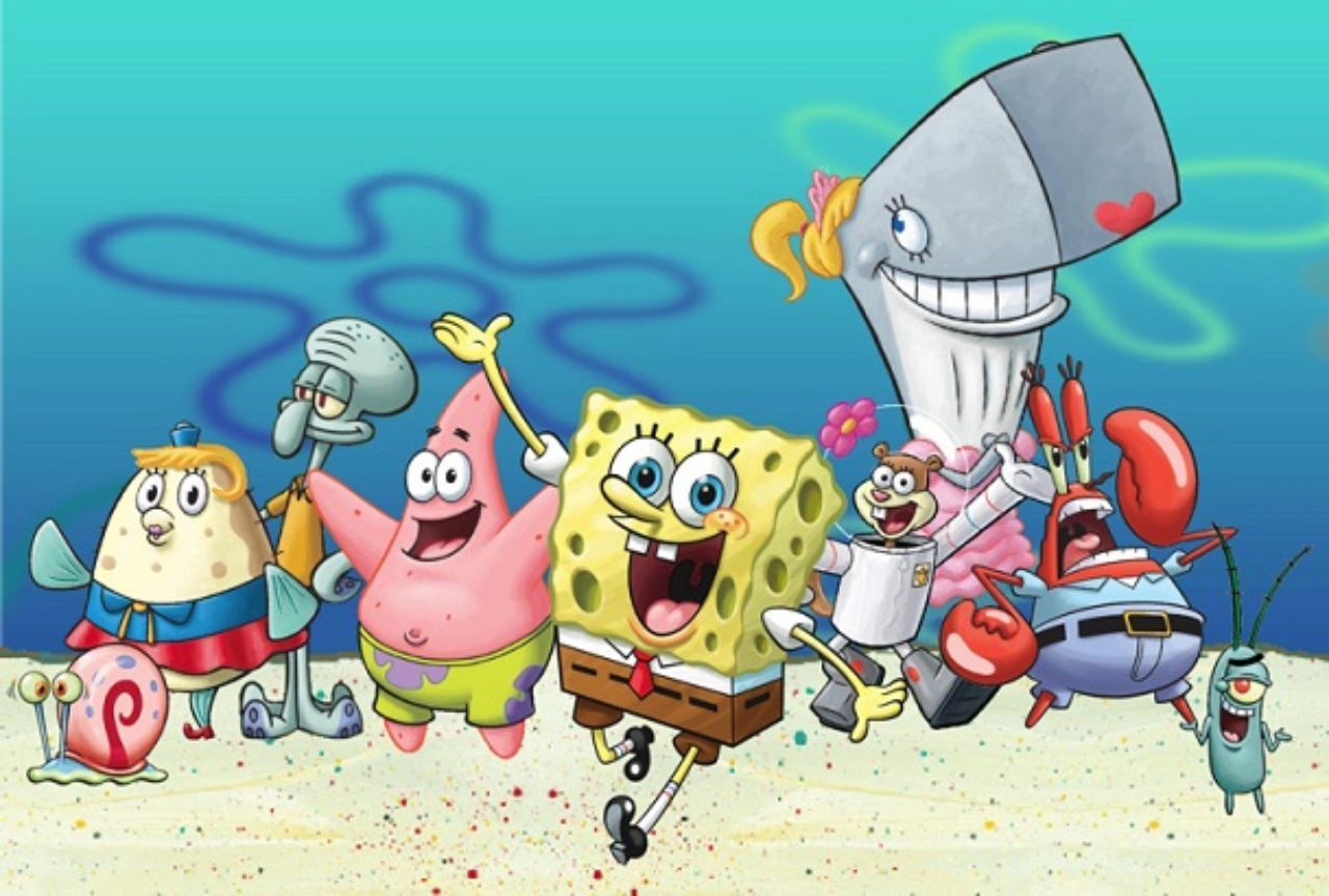 不开心的时候，就画一个海绵宝宝_搜狐网, image size:1280x863