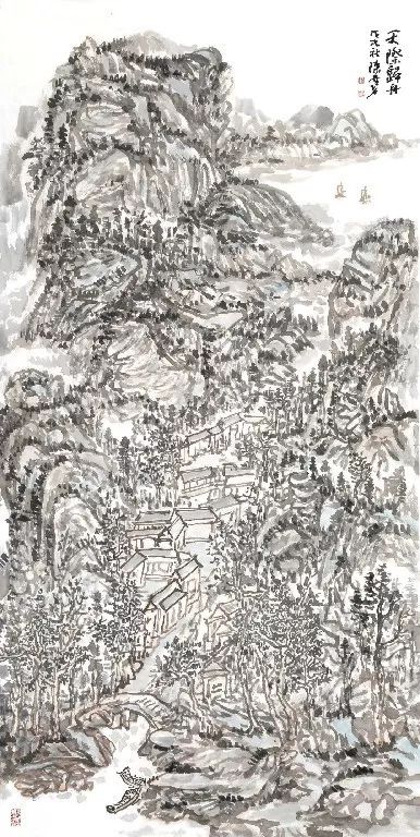 浑厚华滋—陈安明山水画欣赏__凤凰网
