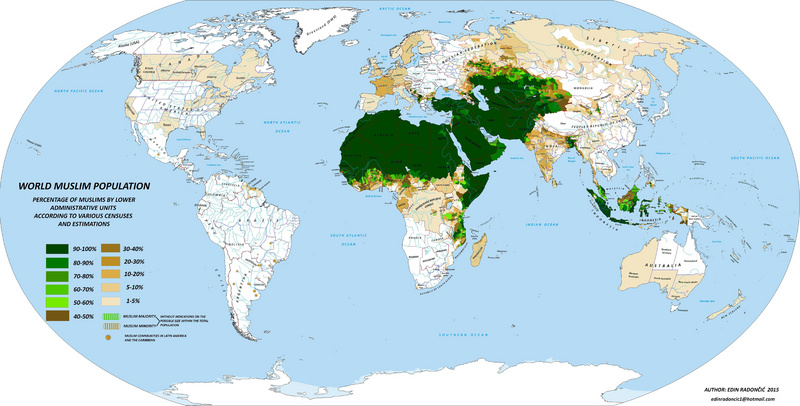 穆斯林人口分布图_蜈支洲 地图 好看的风景太多,有趣的地图太少 美景智慧地图