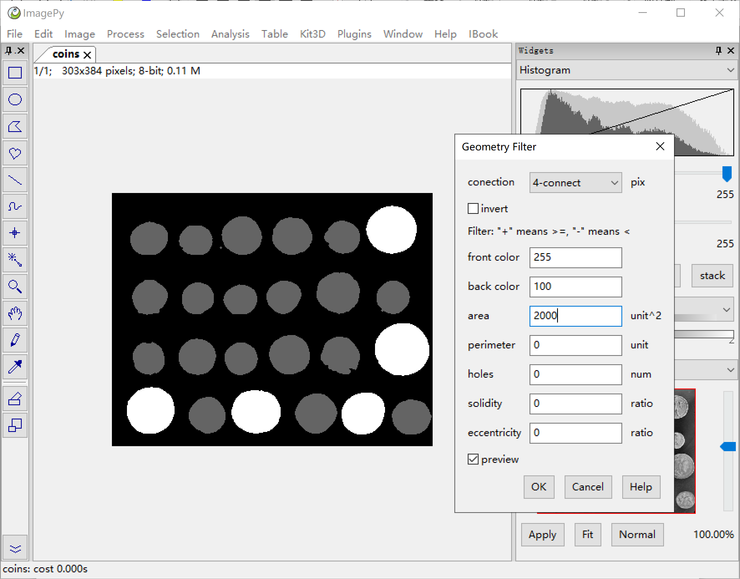 ImagePy——UI界面支持开放插件的Python开源图像处理框架