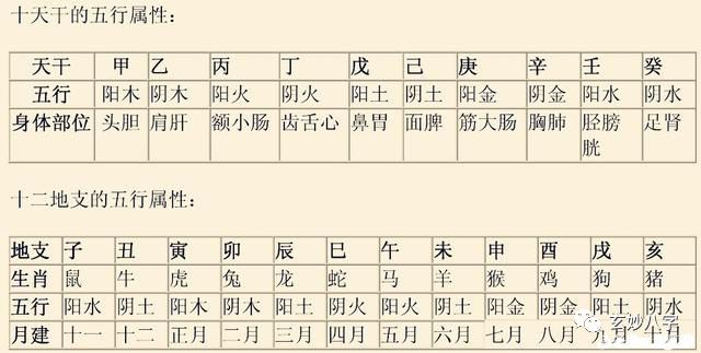 玄妙八字:《四柱八字》排盘基础知识极表格!