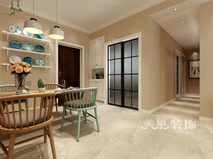 郑州中建翰林苑装修效果图 91平婚房选田园风设计都中意了__凤凰网