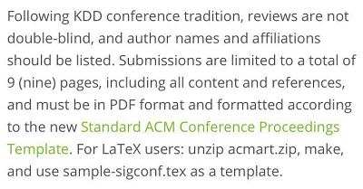 KDD 2019 投稿要求出炉:结果出炉前不得发表 arXiv ,鼓励公开研究代码和数据